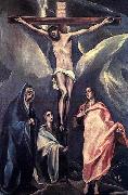 Christ on the Cross with the Two Maries and St John GRECO, El